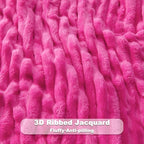 NEWCOSPLAY Fleece Ribbed Cozy Twin Blanket - Image 5