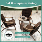 Outdoor Chair Cushions Set of 2, High Back Soft Seat Pad - Image 7