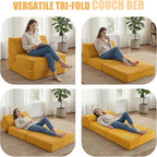 Kasunpul Folding Sofa Bed with Pillow, Memory Foam Fold Out Chair Bed, - Image 3