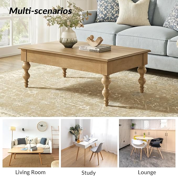 HULALA HOME Coffee Table Lift Top - Image 4
