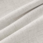 MIULEE 100% Blackout Linen Curtains 42 x 63 Inch Cream White 2 Panels | Thermal - Image 9