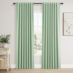 100% Blackout Curtains 84 Inch Length 2 Panels Set by Guken