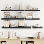 Acovy 36 Inch Floating Shelves, Wooden Shelves - Image 8