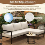 VilroCaz Outdoor L-Shaped Sectional Sofa - Image 4