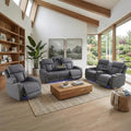 Matte Leather Power Recliner Sofa Set by PonlivingFurniture