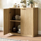Evermagin 31.5" Oak Buffet Cabinet - Image 5