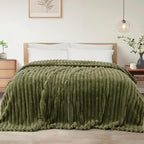 Exclusivo Mezcla Striped California King Size Fleece Blanket by ExclusivoMezcla
