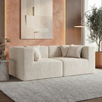 MONVANE 75" Loveseat Sofa, Comfy Chenille Cloud Couch by MONVANE