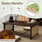 Foldable Japanese Floor Table Lightweight, No Assembly Required, Eco-Friendly - Image 3