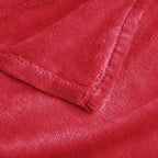 BEDELITE Fleece Blanket Soft Plush Oversized Bed Blanket Red 120"x120" | Ultra - Image 5