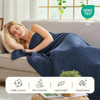 EMME Muslin Blankets for Adults Throw Blanket for Couch Breathable Gauze Soft - Image 5