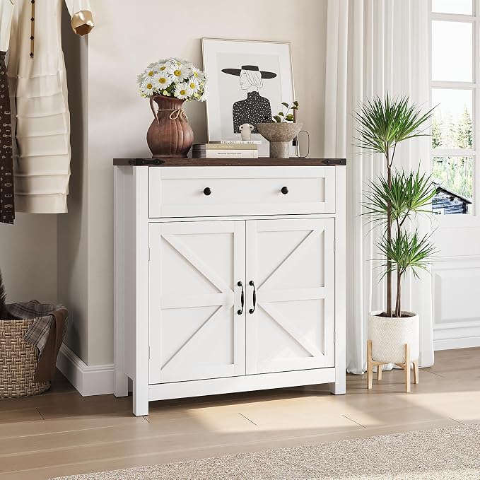 Semiocthome Farmhouse Sideboard Buffet Cabinet by Semiocthome