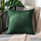 MIULEE Pack of 2 Decorative Outdoor Solid Waterproof Throw Pillow Covers Faux - Image 7