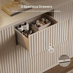 SICOTAS Buffet Cabinet with Storage 109.4" Large Modern Accent Storage Cabinet - Image 4