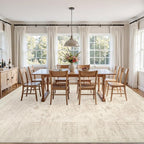 10x14 Area Rugs Living Room: Bedroom Washable Carpet Beige/Brown | Large - Image 3