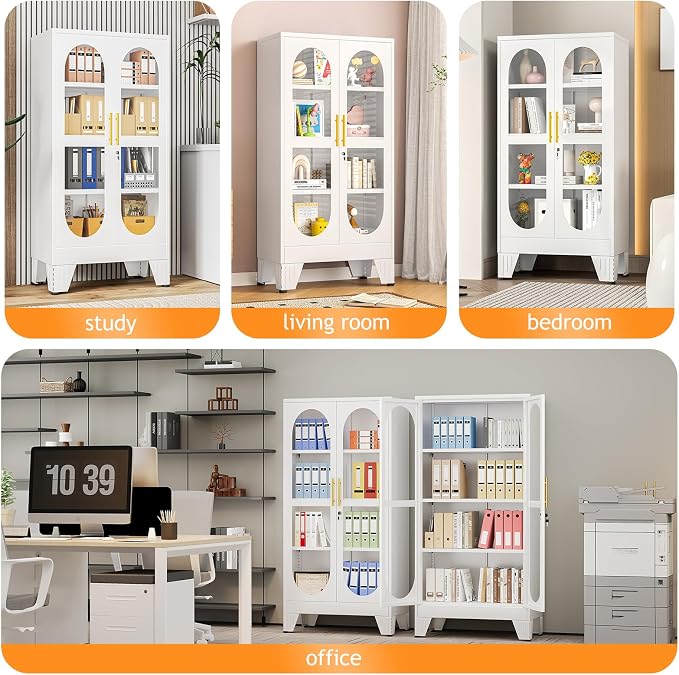 PAOFIN 47" H Locking Display Cabinet - Image 8
