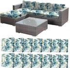 CALBODE 14 Pcs Stretch Indoor/Outdoor Seat Cushion Covers, Indoor/Outdoor Couch by CALBODE