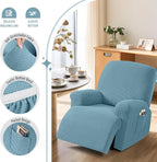 TAOCOCO Oversized Recliner Chair Covers, 1 Seater Streach Recliner Covers Soft - Image 3