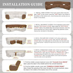100% Waterproof Sectional Recliner Couch Covers - Image 7