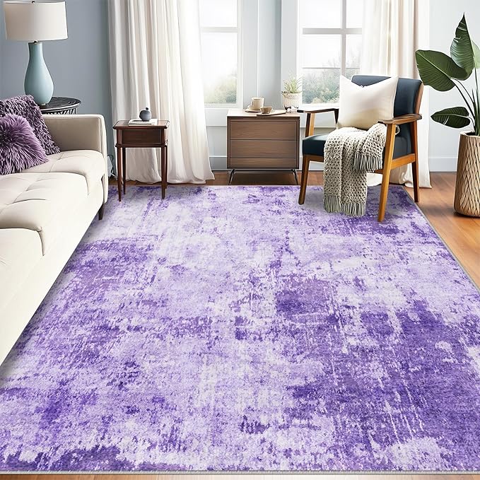 RELEANY Washable 5'x7' Abstract Area Rug by RELEANY