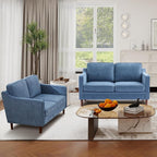 Kingfun 56" Chenille Sofa, Loveseat Couch, Mid Century Modern Love Seat Couches - Image 8