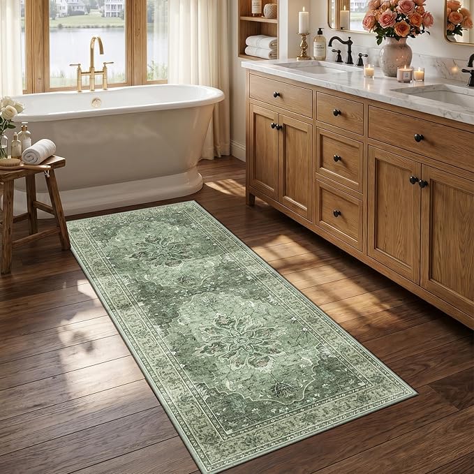 RELEANY Washable Area Rug, Runner 2'6"x5', Water Repellent, Pet Friendly by RELEANY