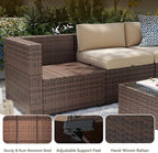 Aoxun Patio Furniture Sets, 10-Piece Outdoor Patio Furniture - Image 6