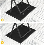 HOOBRO Folding TV Tray Tables, Industrial Snack Desk - Image 9