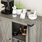 GarveeHome Small Storage Cabinet, Farmhouse Sideboard Buffet Cabinet - Image 7