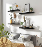 YYWUOJJ Wood Floating Shelves for Wall Decor, Rustic Wall Shelves for Bedroom - Image 4
