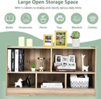 Tangkula 5 Cube Bookcase, 2 Tier Wooden Storage Open Bookshelf, Kid's Playroom - Image 6
