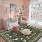 Dog Machine Washable Rug 3x5 for Bedroom Entryway | Ultra-Thin; Non Slip; - Image 4