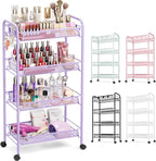 TOOLF 4-Tier Rolling Cart, Metal Utility Cart by TOOLF