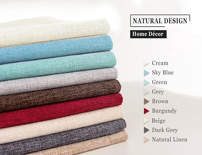 Stellhome Pack of 2 Burlap Throw Pillow Covers Farmhouse Linen Cushion Covers - Image 5