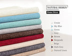 Stellhome Burlap Throw Pillow Covers Solid Farmhouse Linen Pillowcase - Image 5