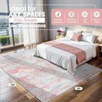 Aelenmu 8x10 Area Rugs for Living Room Washable Bedroom Dining Room Pink | - Image 2