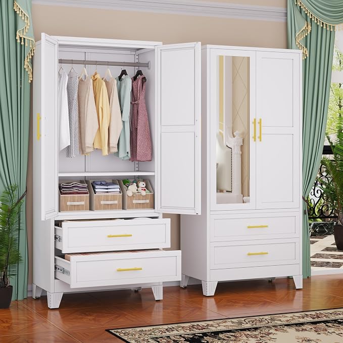 GAIOUS Steel Armoire Wardrobe Closet by GAIOUS