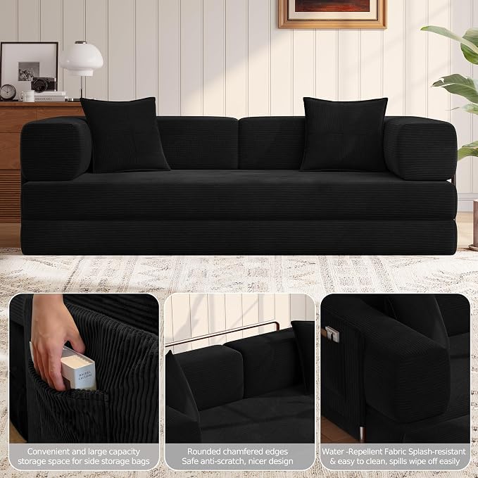 MoonSpeak 78.8''Sleeper Couch Bed - Image 5