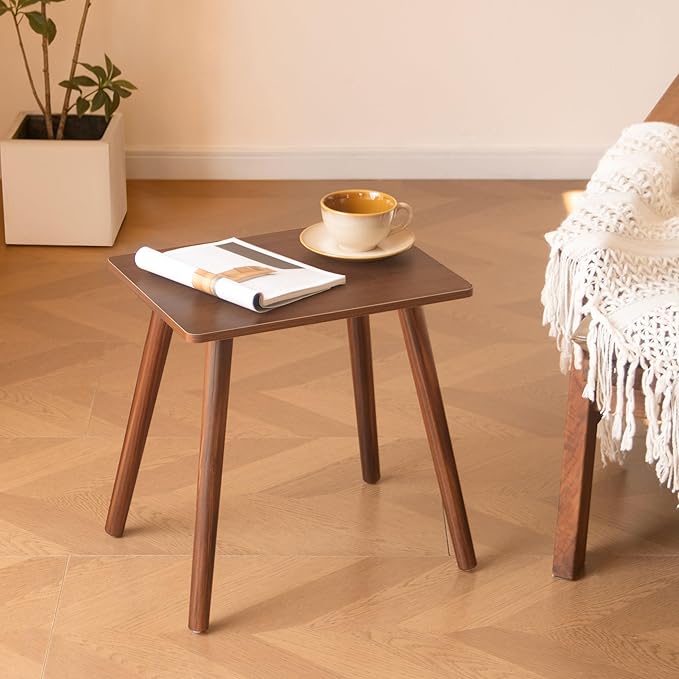 Small Side Table, Mid Century Modern End Tables Living Room, Wood Accent Bed - Image 5