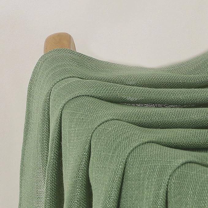 Chyhomenyc Extra Long Sage Green Semi Sheer Curtains 108 Inches Long 2 Panels - Image 9