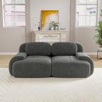 Boneless Sectional Couch, No Assembly Required, 81.8” Modular Cloud Sofa - Image 2