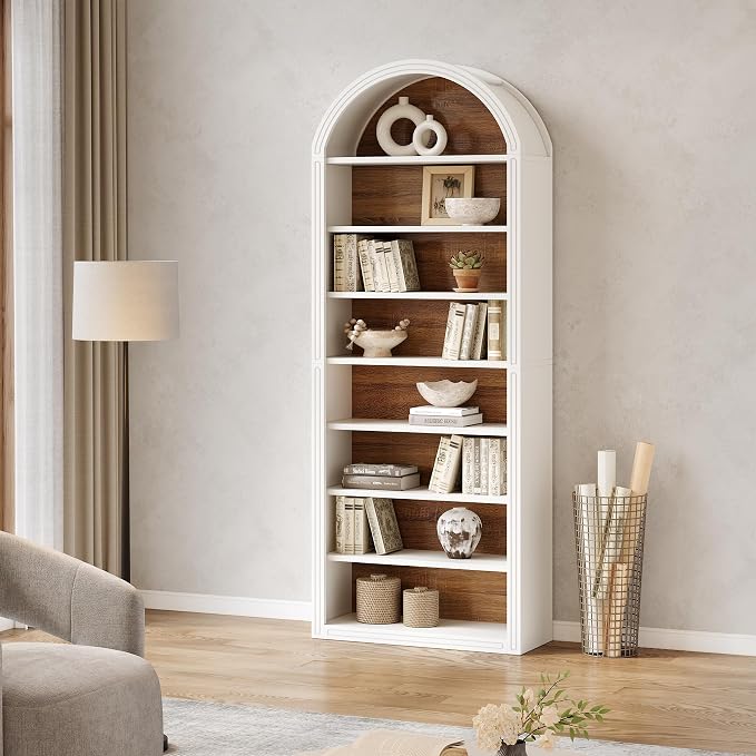 LITTLE TREE 8-Tier Bookcase, 78.7" Tall Bookshelf - Image 3