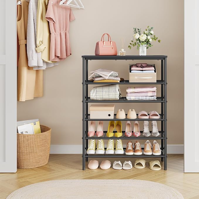 Tajsoon 6 Tier Shoe Rack Organizer - Image 7