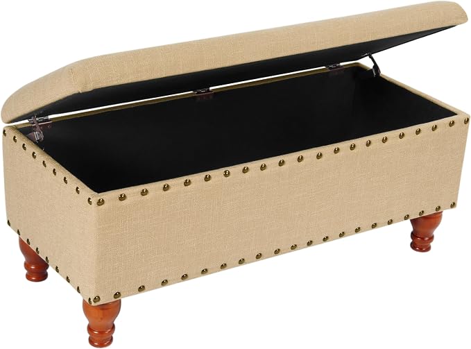 HomePop Large Rectangle Storage Bench - Image 6