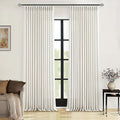Natural Linen Pinch Pleated Curtains 120 Inches Long W40xL120 | Pleated Drapes by Twodrapes