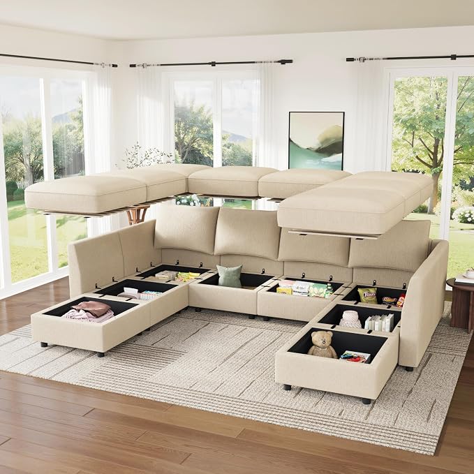 HONBAY Modular Sofa U Shaped Sectional Couch - Image 4