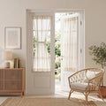 MYSKY HOME Linen French Door Curtains by MYSKYHOME