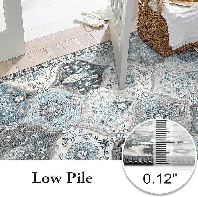 Lahome Moroccan 8x10 Area Rugs for Living Room, Soft Washable Rugs 8x10 | - Image 6