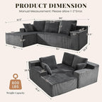 GRUSIGN Cloud Sectional Boneless Couches - Image 2