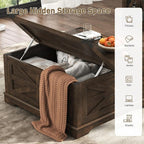 Hlivelood 36" Farmhouse Movable Lift Top Coffee Table - Image 3